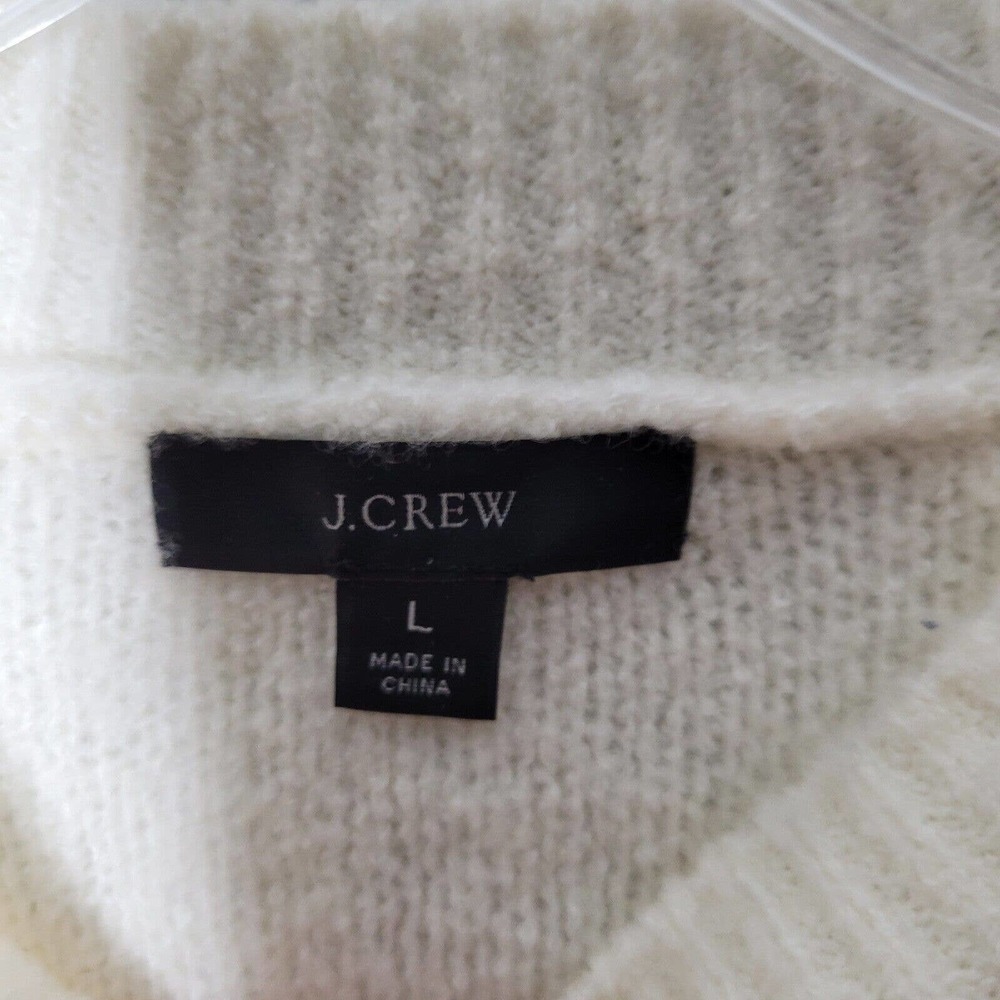 J. Crew Cream Crew Neck Sweater - Picture 3 of 8